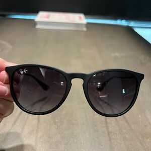 Ray-Ban (Erika) Black Sunglasses with Dark Gradient Lenses
